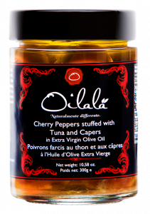 Cherry Peppers stuffed with Tuna and Capers in Extra Virgin Olive Oil - 300g